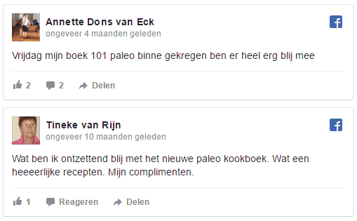 Ervaringen met het 101 Paleo recepten kookboek