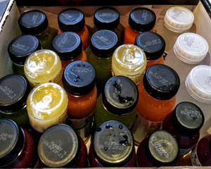Het sapvasten-pakket met alle verse juices