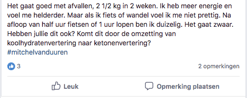 Ervaring met de keto revolutie